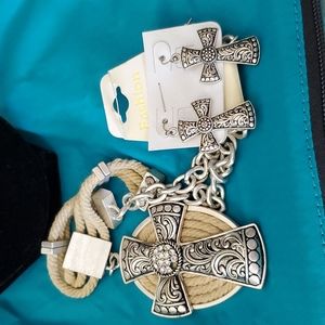 Neckless & earrings. Costume Jewelry